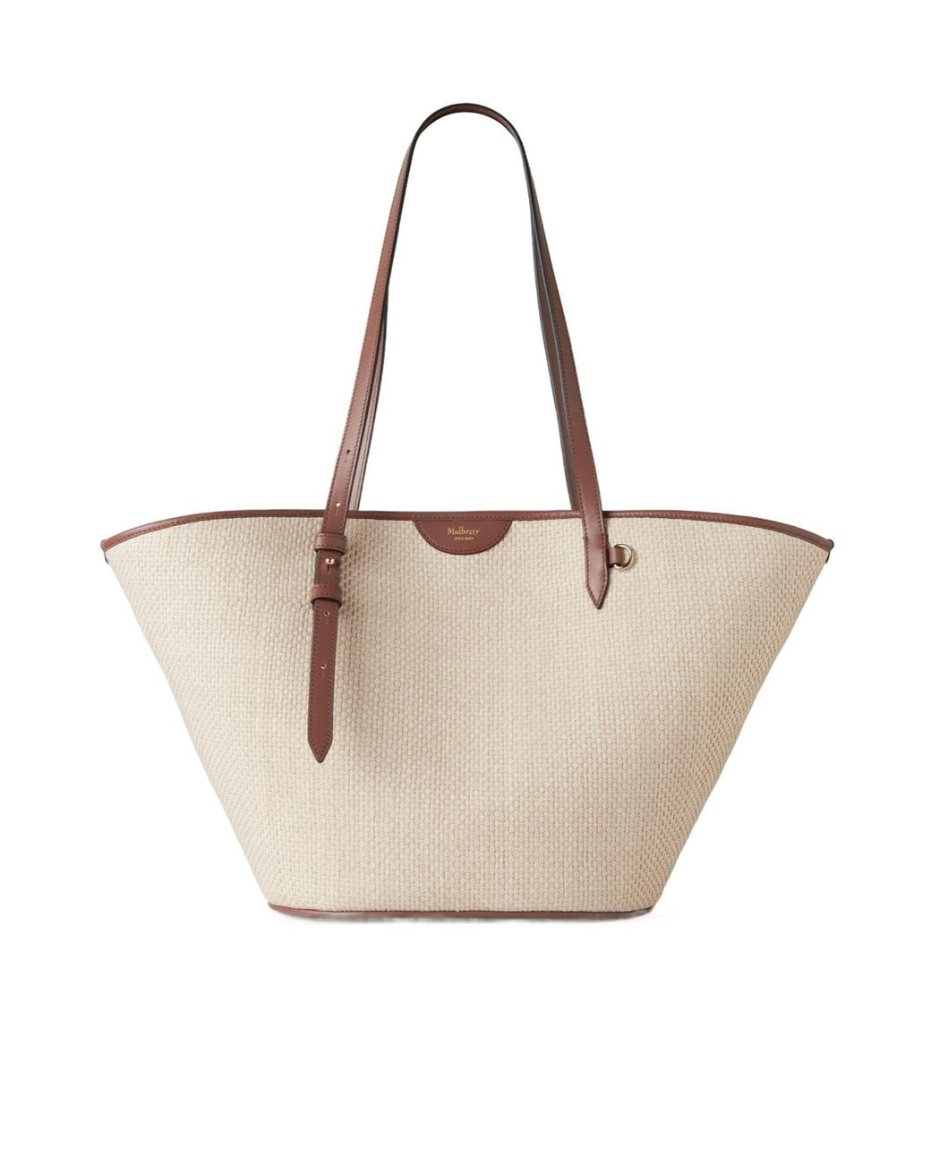 Mulberry Natural Straw Tote Bag