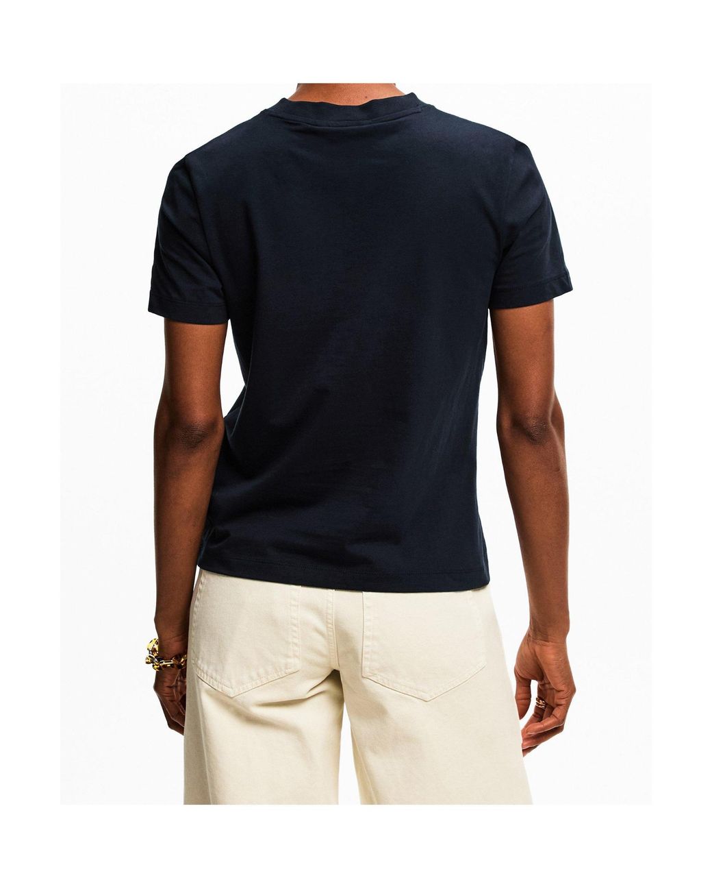 Tommy Hilfiger Blue Logo Crew Neck T-Shirt
