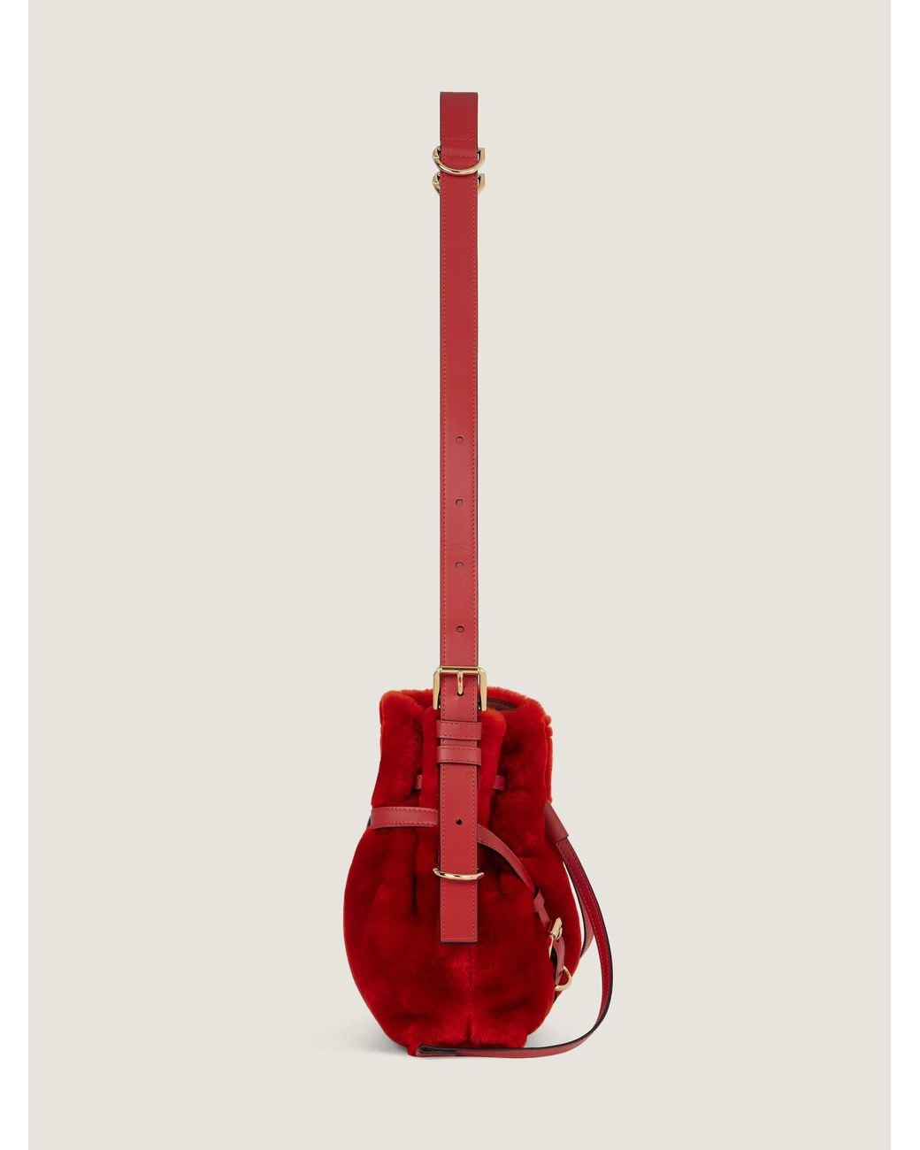 Givenchy Red Small Voyou Bucket Bag