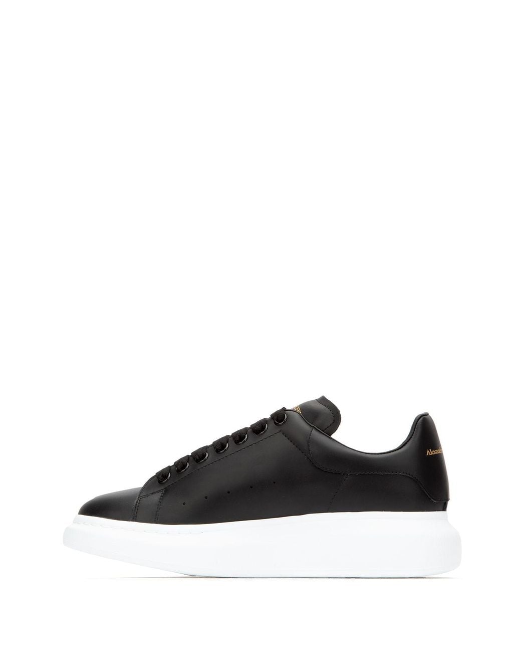 McQueen Black Oversized Low-Top Sneakers