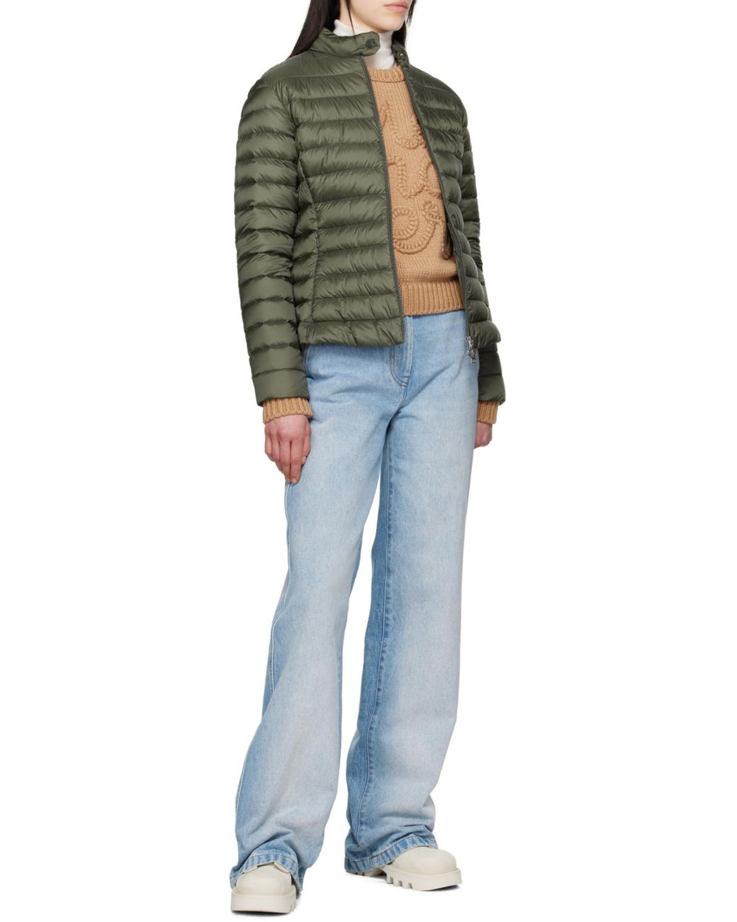 Moncler Green Igelle Short Down Jacket