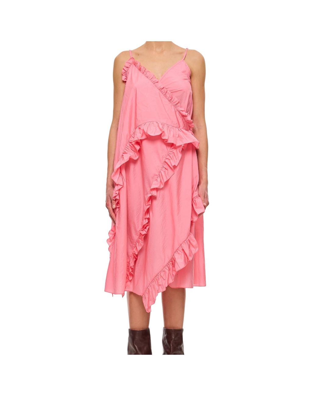 CECILIE BAHNSEN Pink Strap Dress