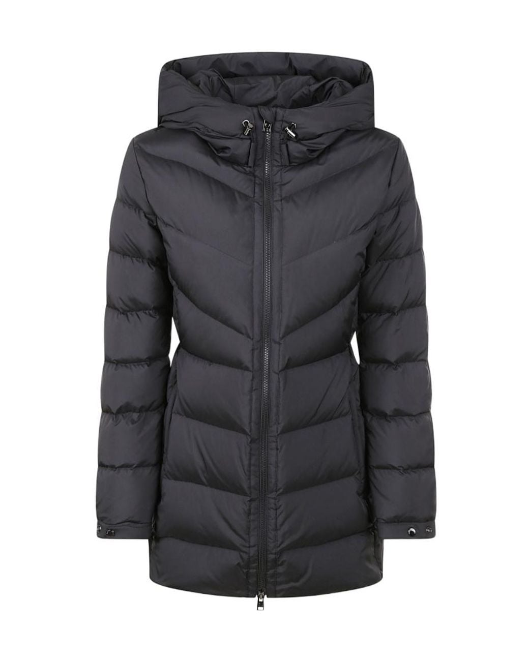 Woolrich Black Hooded Down Jacket