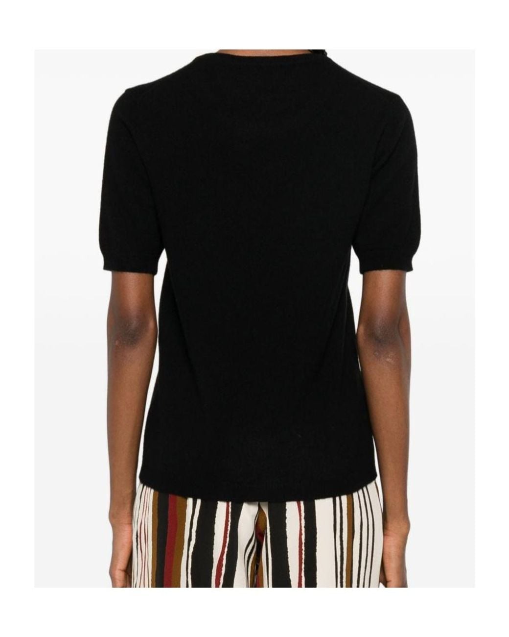 Soft Goat Black Short-Sleeved T-Shirt