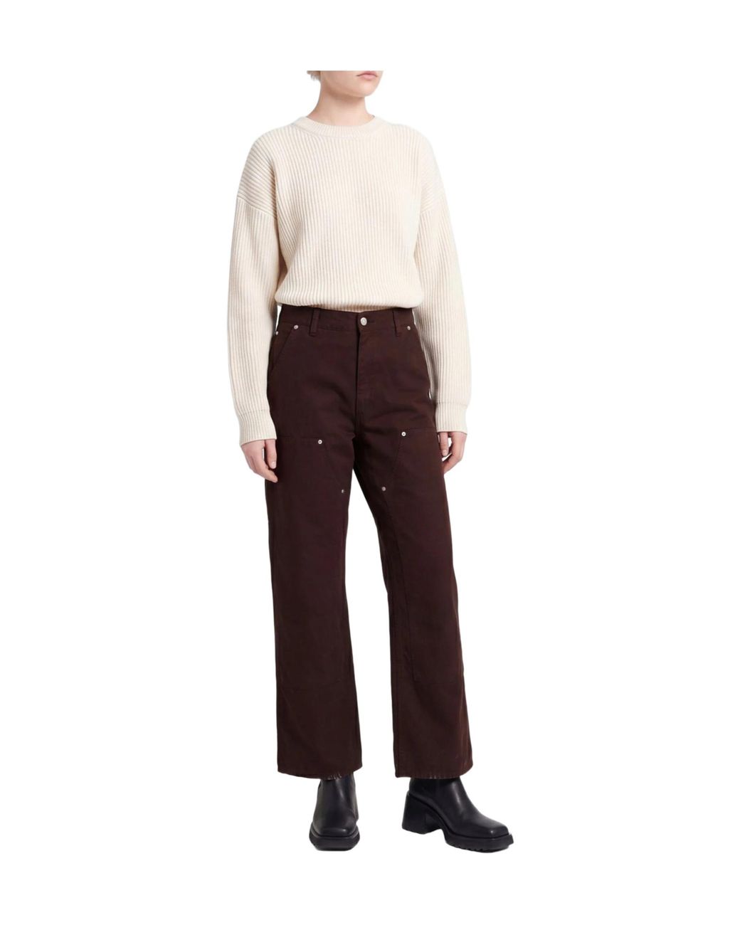 MM6 by Maison Margiela Red Simple Straight-Leg Pants