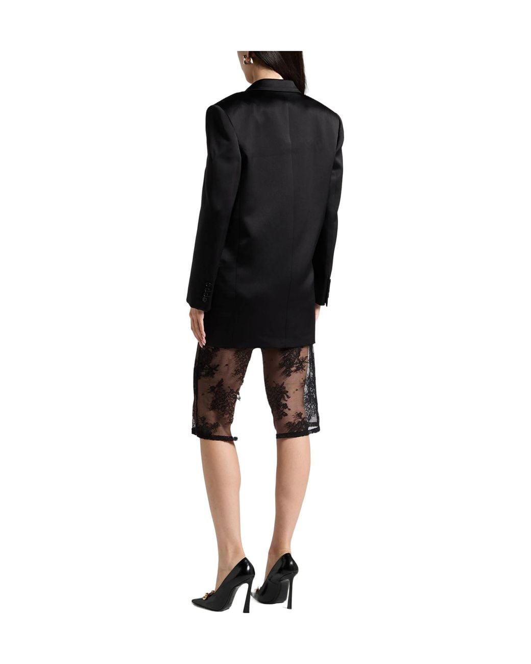 Saint Laurent Black Minimalist Double- Blazer