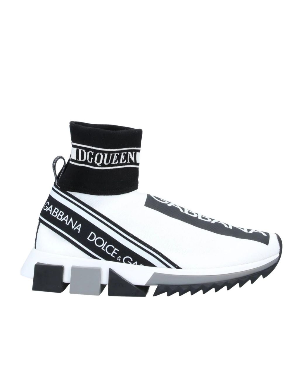 Dolce & Gabbana Black Two-Tone Sneakers