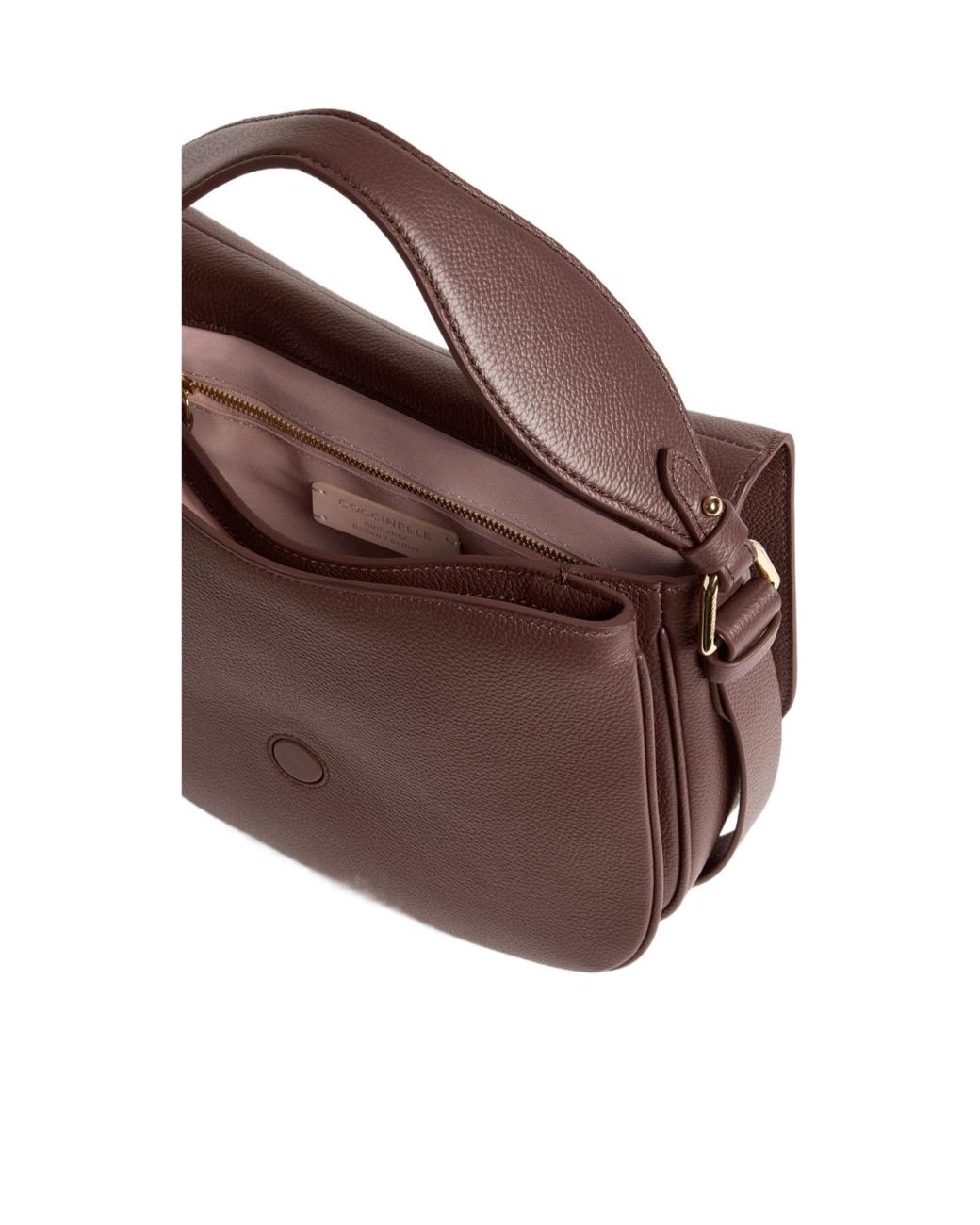 Coccinelle Brown Flap Buckle Shoulder Bag