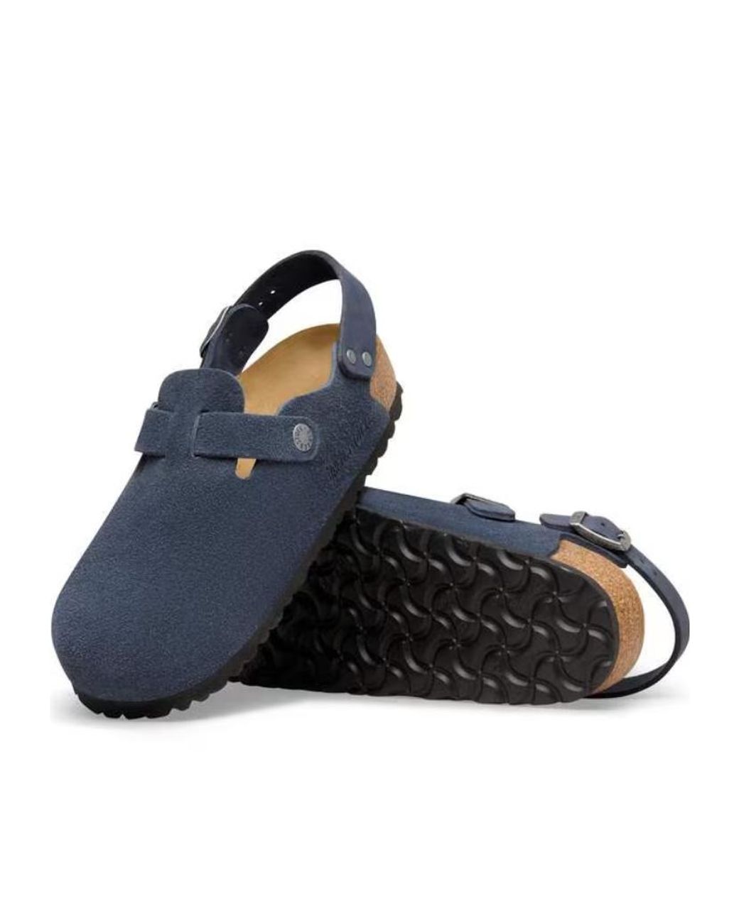 Birkenstock Blue Tokio Ii Buckled Slides for men