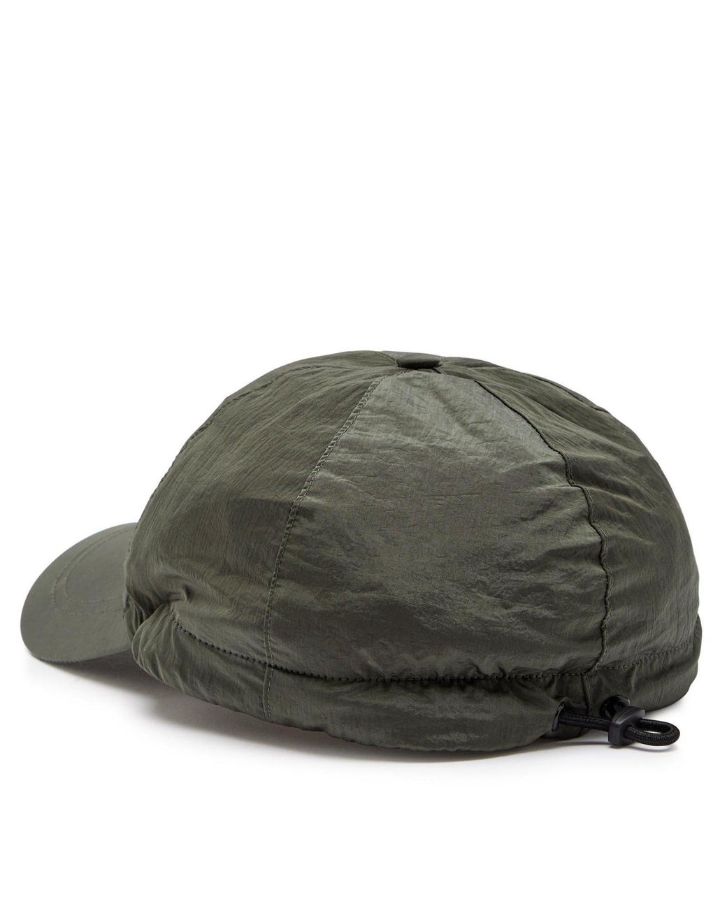 Stone Island Green Nylon Baseball Cap for men