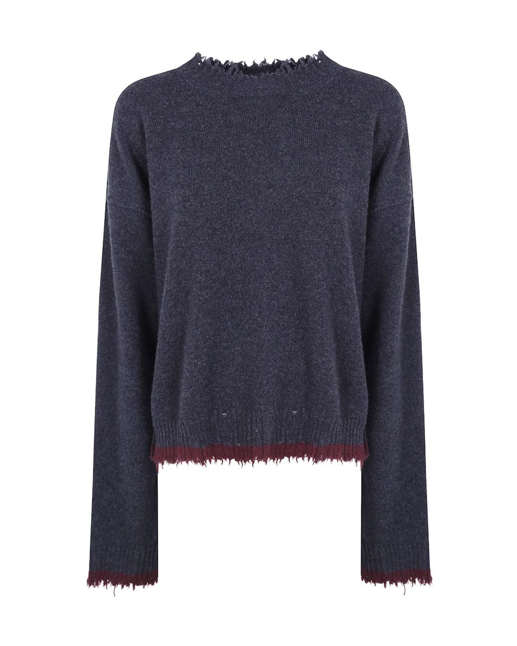 Uma Wang Blue Long-Sleeved Sweater