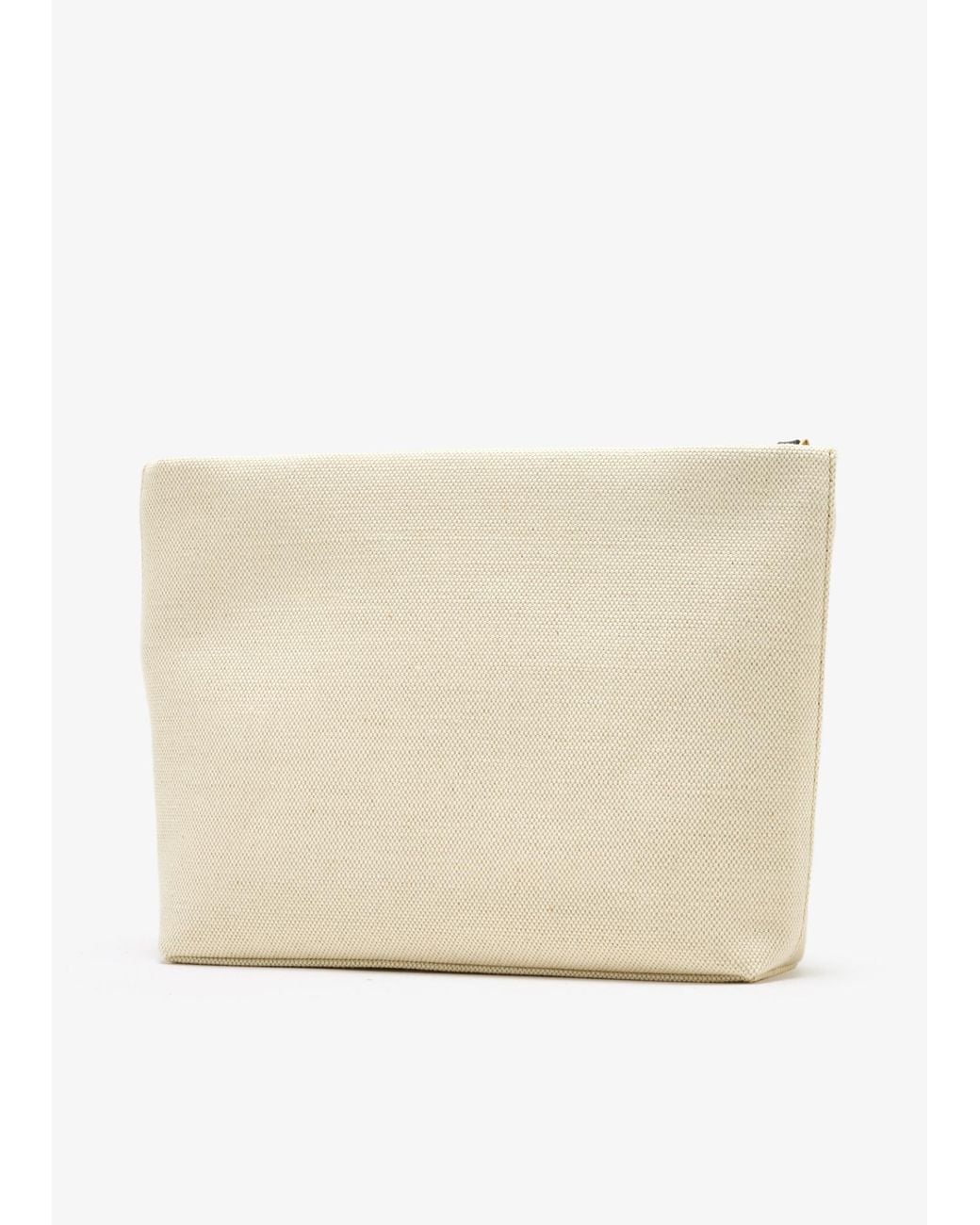 Givenchy Natural Logo Embroidered Wrist Strap Clutch Bag