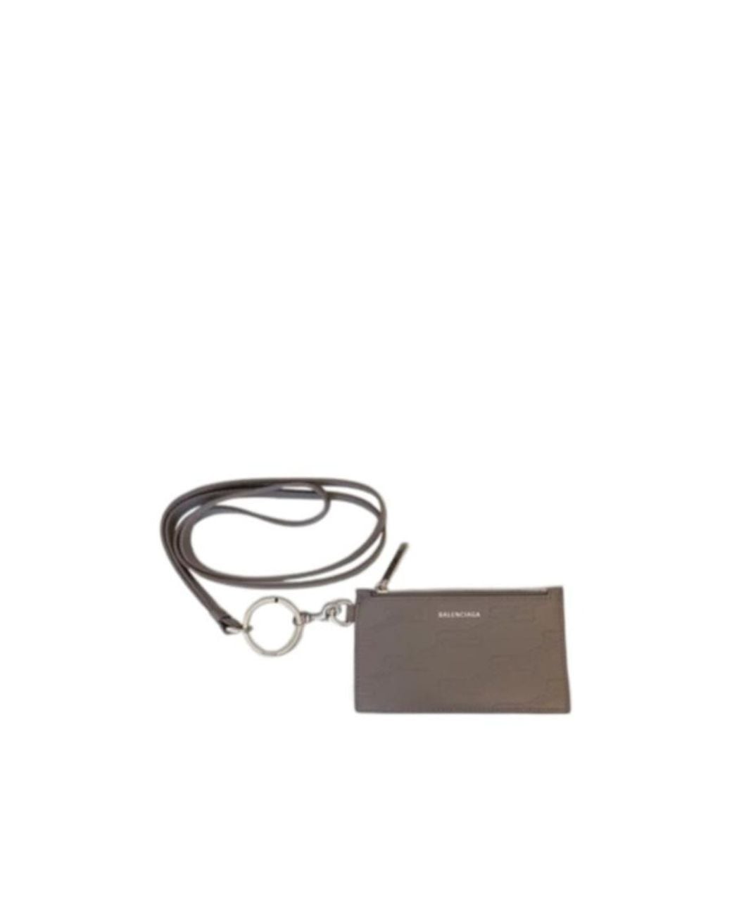 Balenciaga White Embossed Monogram Cardholder for men