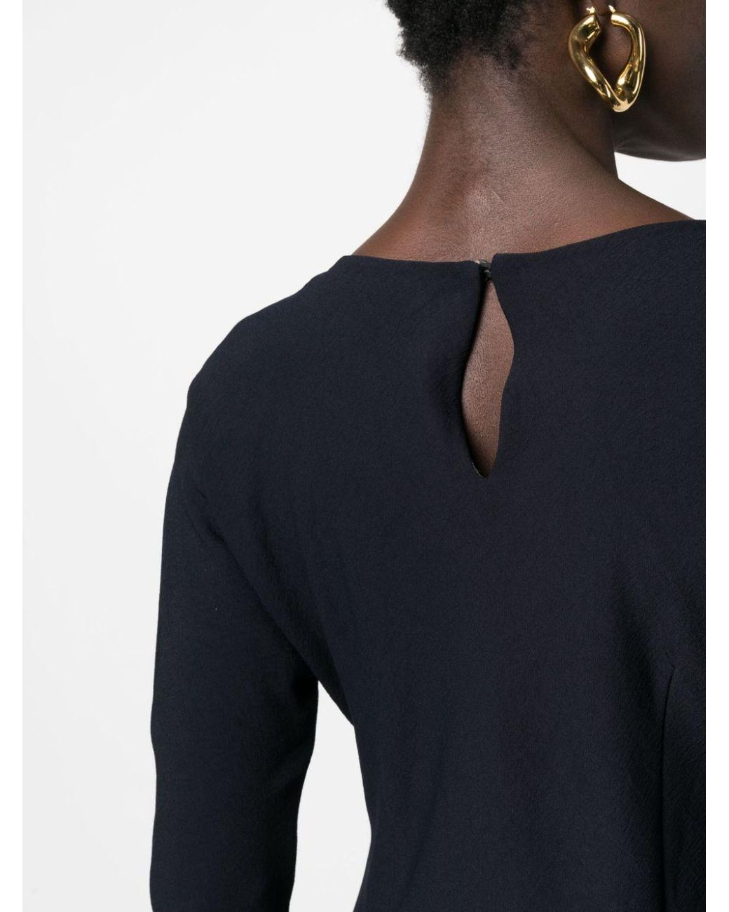 Dries Van Noten Black Long-Sleeve Dress