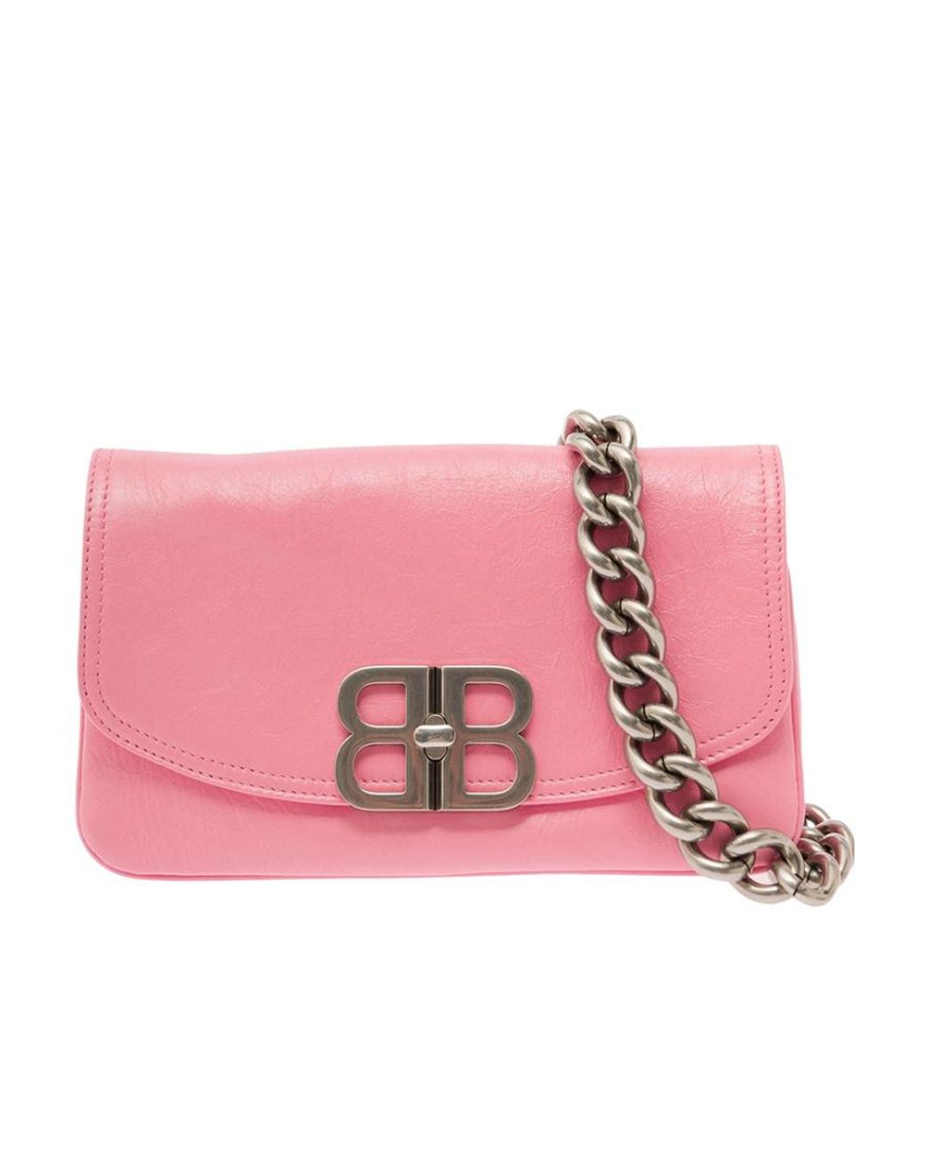 Balenciaga Pink Bb Soft Small Shoulder Bag
