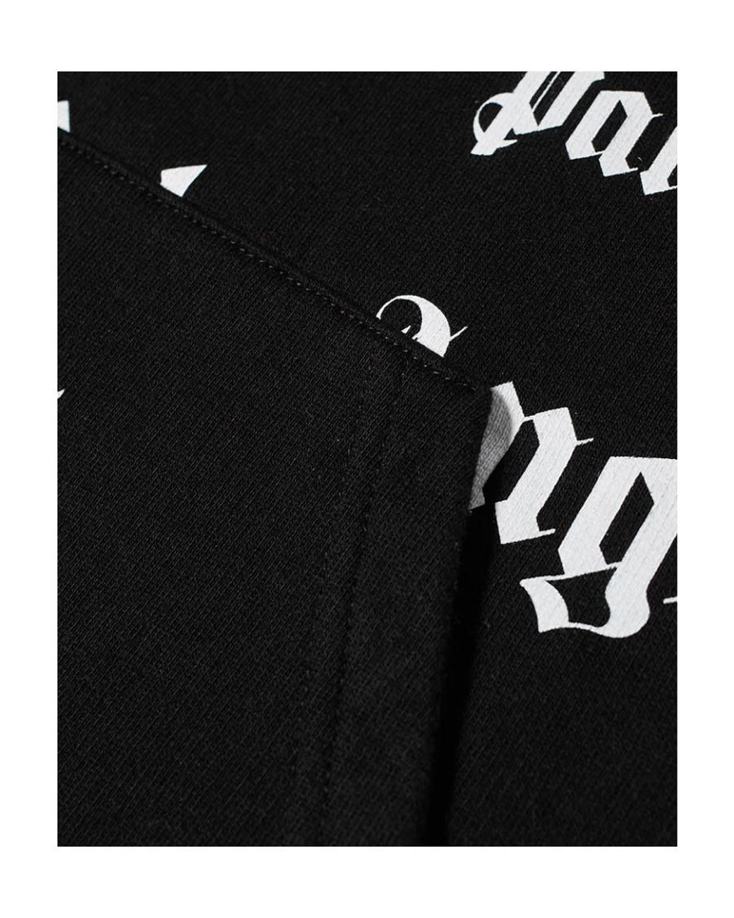 Palm Angels Black Ultra Logo-Print Hoodie for men