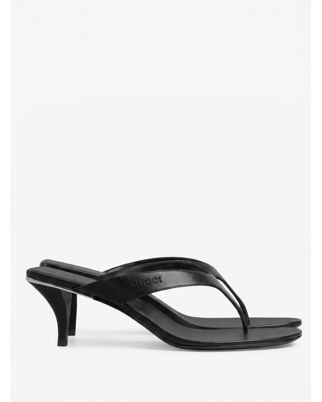 Gucci Black Vittoria Thong