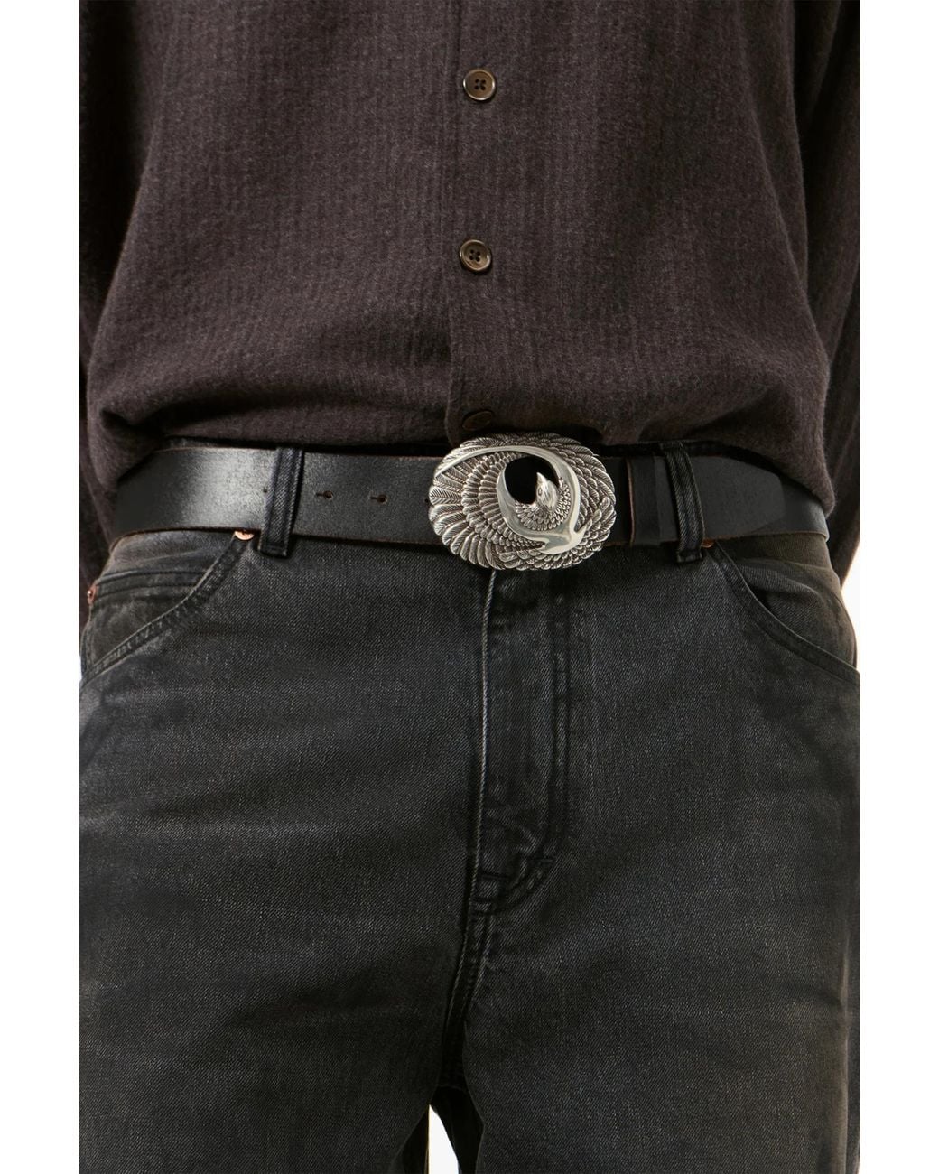 Our Legacy White Eagle Belt for men