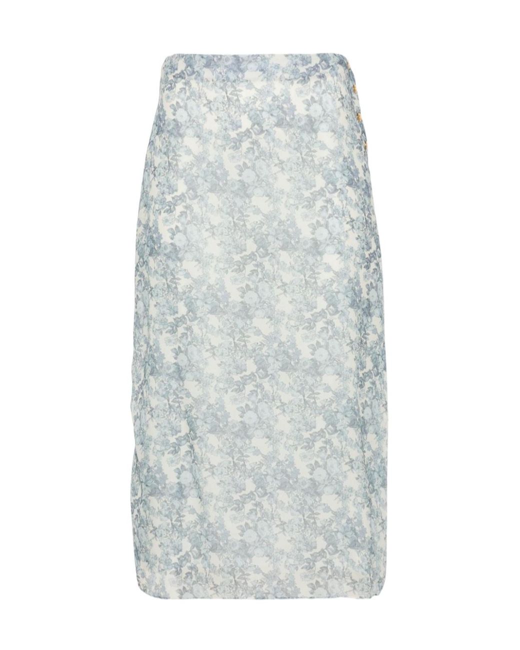 Céline Gray Printed Skirt