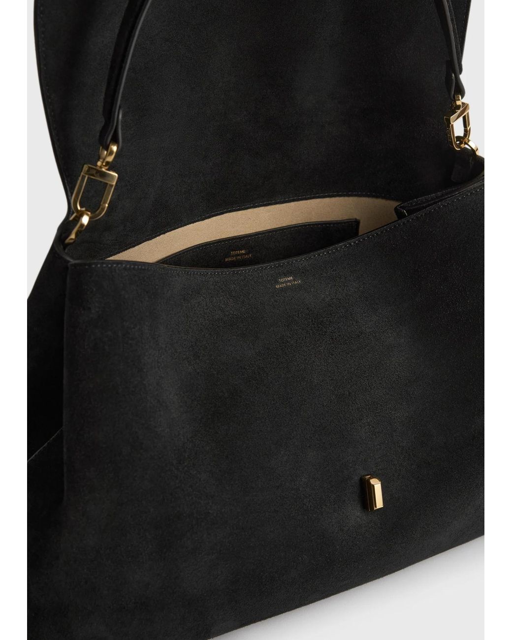 Totême  Black T-Lock Shoulder Bag