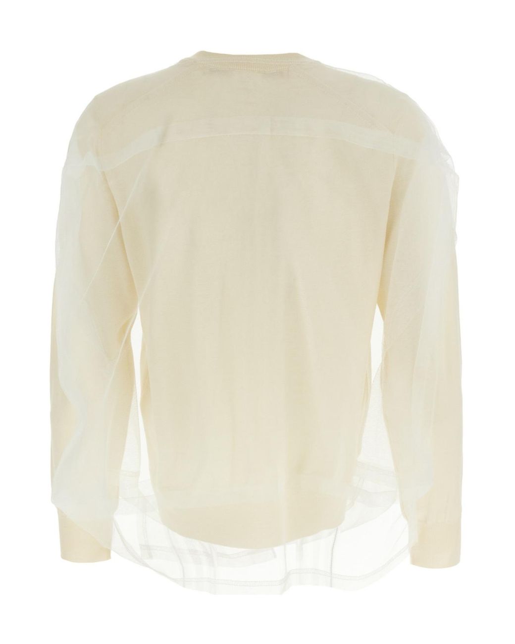 Comme des Garçons White Comme Des Garçons Layered Crewneck Cardigan