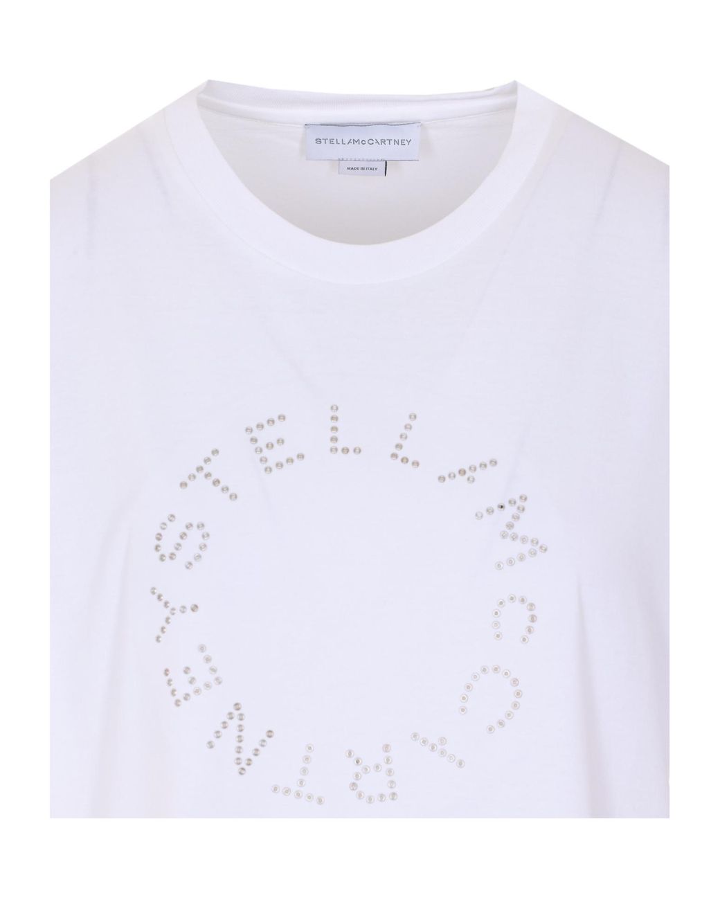 Stella McCartney White Short Sleeve Crewneck T-Shirt