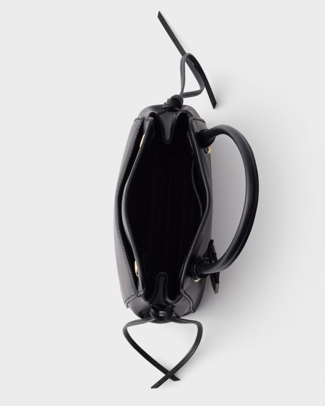 Prada Black Carry Mini Leather Handbag
