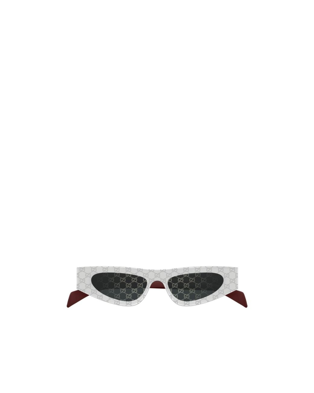 Gucci White Eyewear Cat-Eye Sunglasses for men
