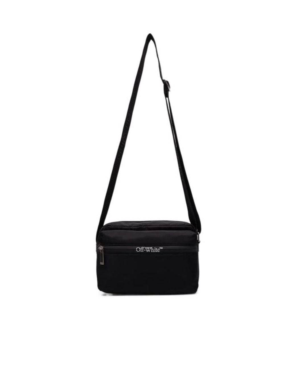 Off-White c/o Virgil Abloh Black Outdoor Zipped Messenger Bag for men