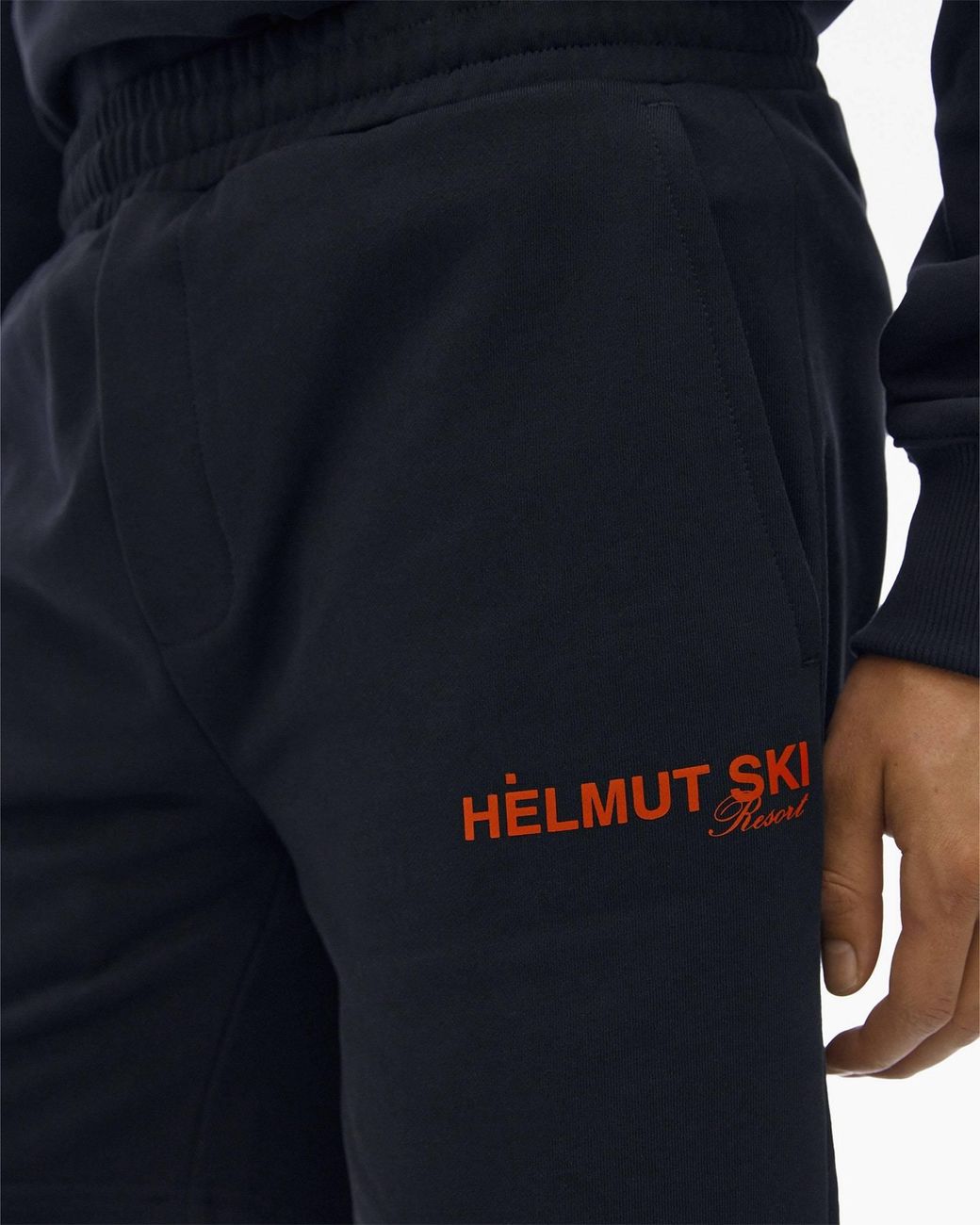 Helmut Lang Black Logo Shorts for men