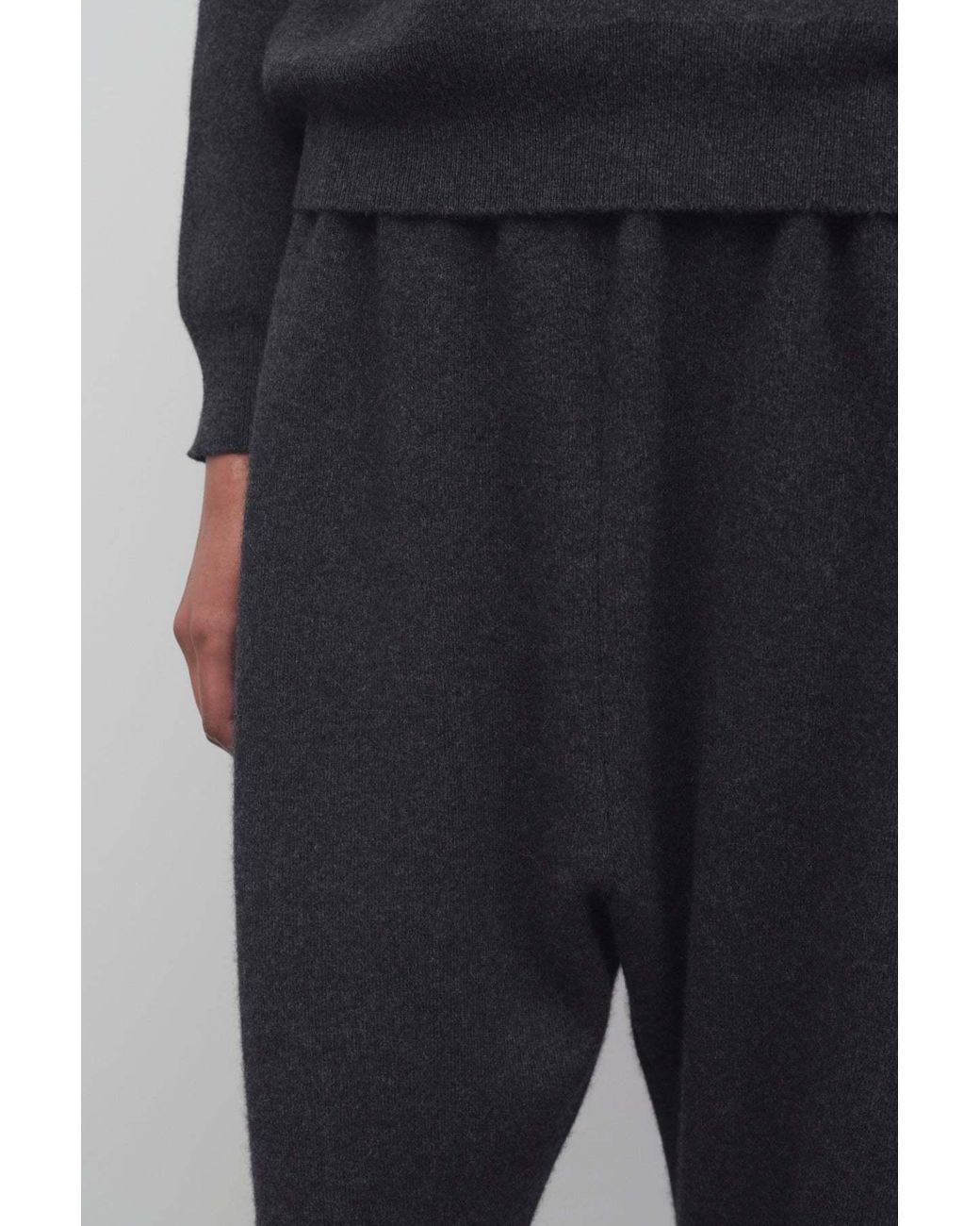 The Row Black Herea Cashmere Pants