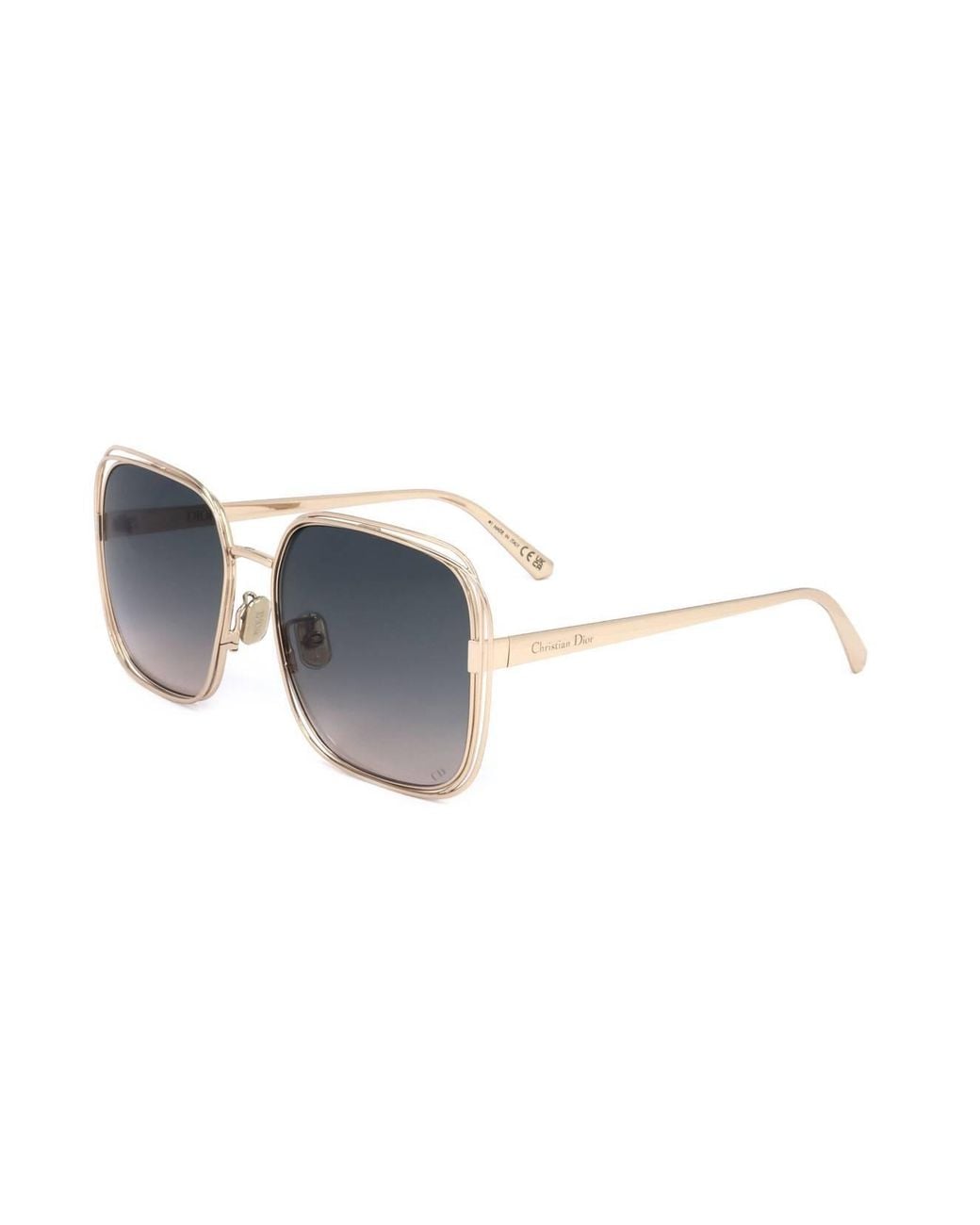 Dior Blue Eyewear Square Frame Sunglasses