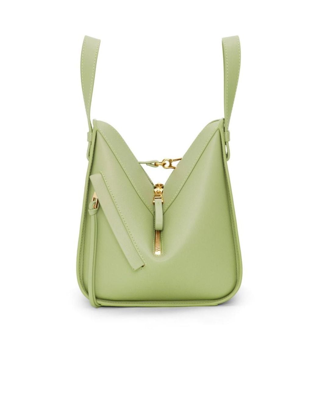 Loewe Green Hammock Logo Embossed Shoulder Bag