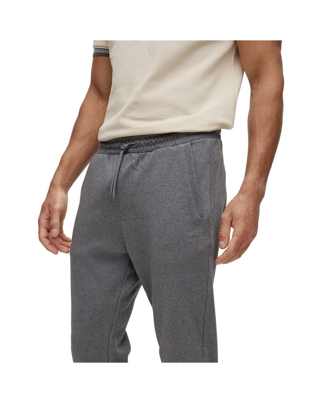 Boss Gray Sports Trousers for men