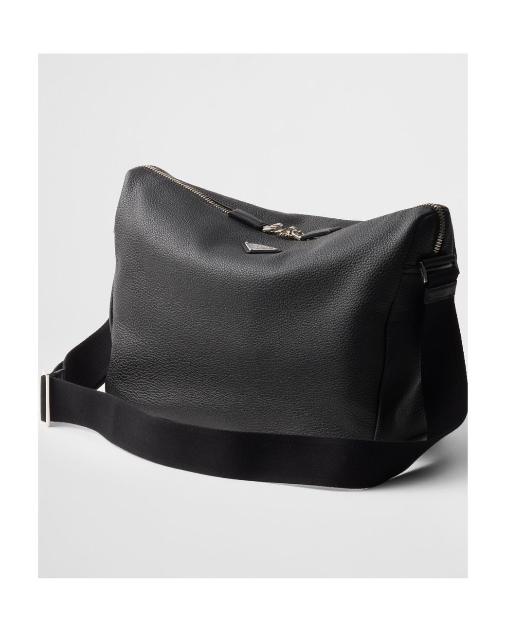 Prada Black Saffiano Leather Shoulder Bag for men