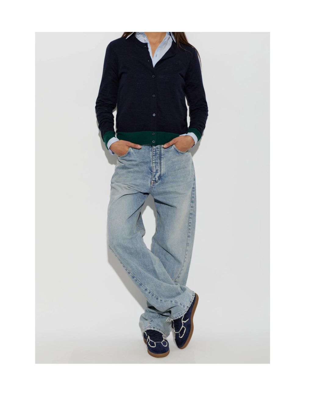 Alohas Blue Tb.490 Lace-Up Casual Sneakers