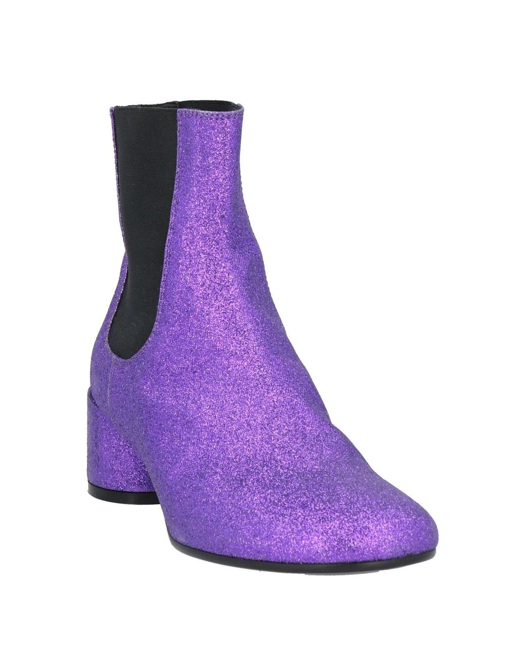 Maison Margiela Purple Ankle Boots