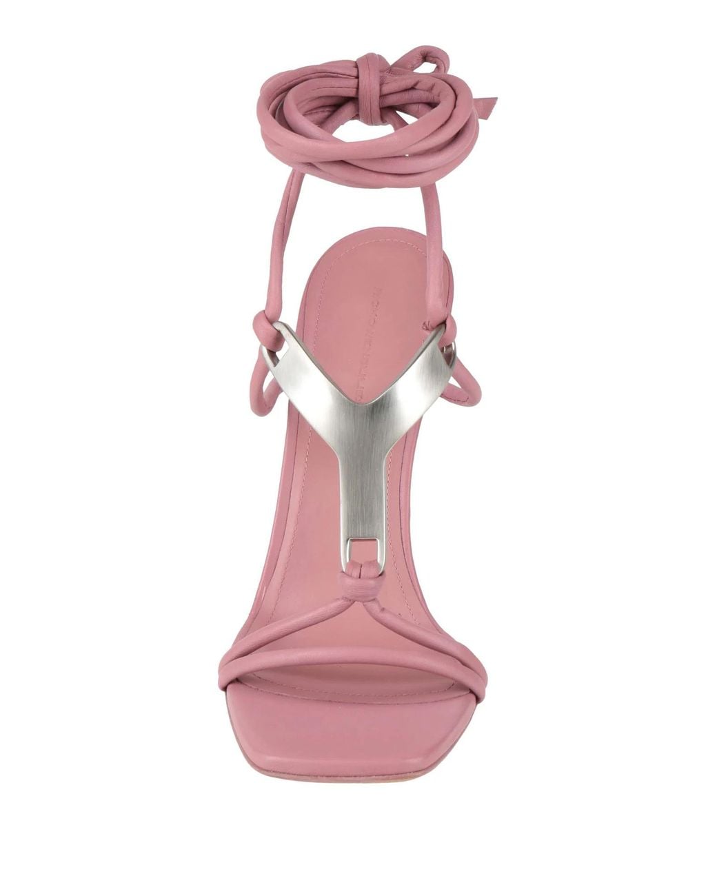 Rick Owens Pink Simple Square-Toed Sandals