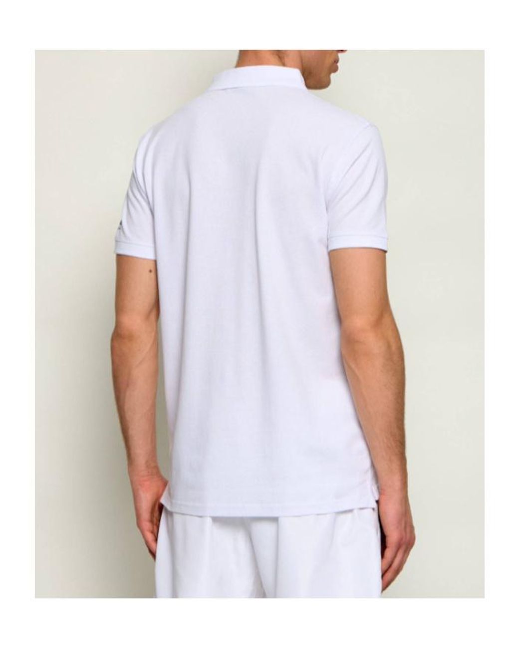 Iceberg White Logo Short-Sleeve Polo Shirt for men