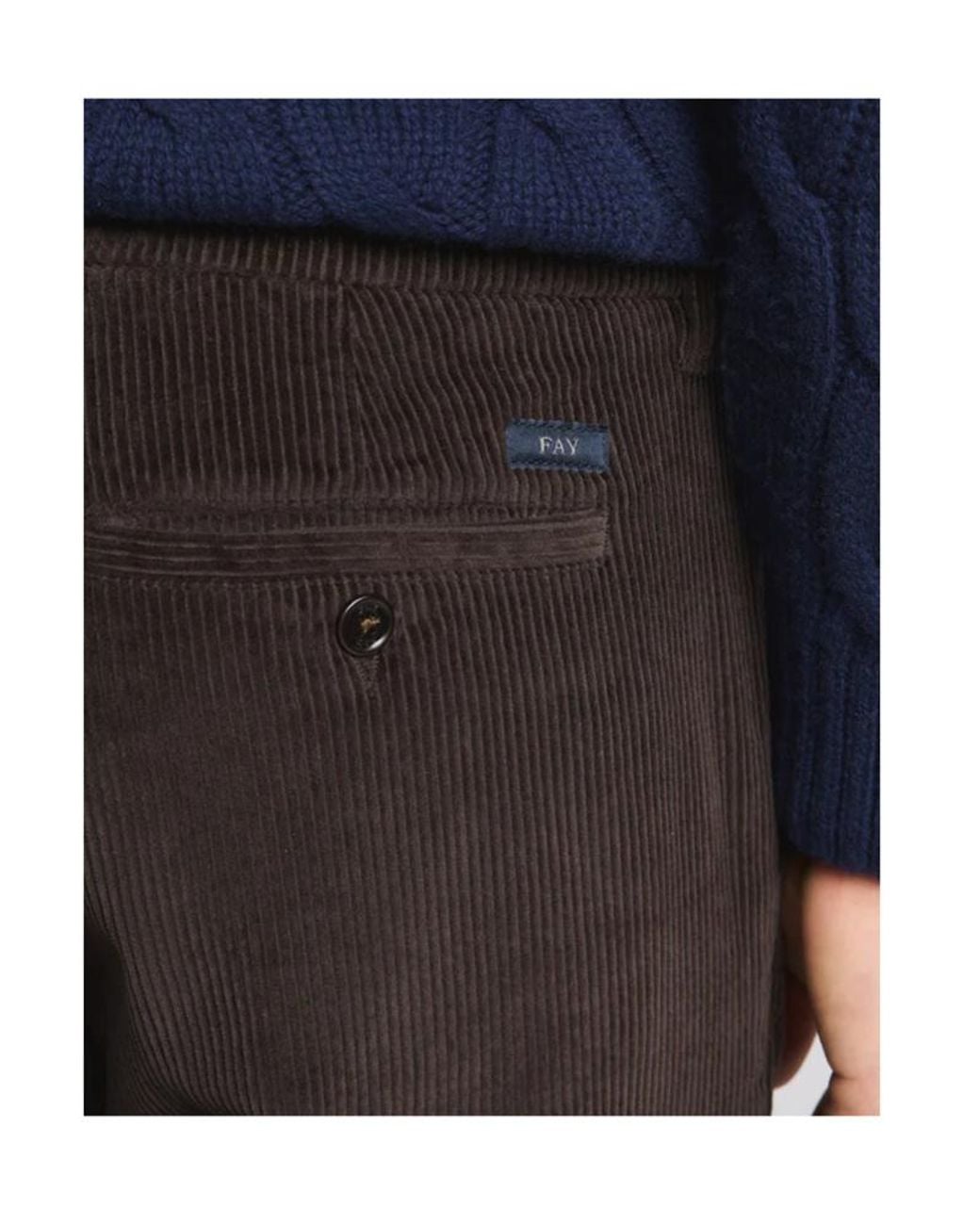 Fay Black Pleated Tailored Trousers for men