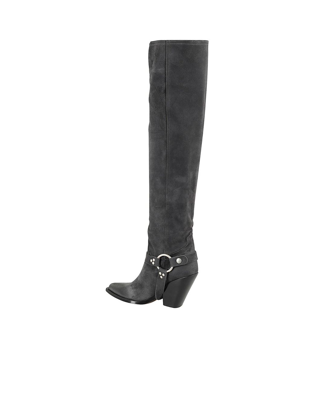 Sonora Boots Black Thick-Heeled Boots