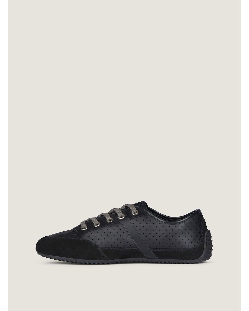 Givenchy Black Perforated Slim Sneakers for men