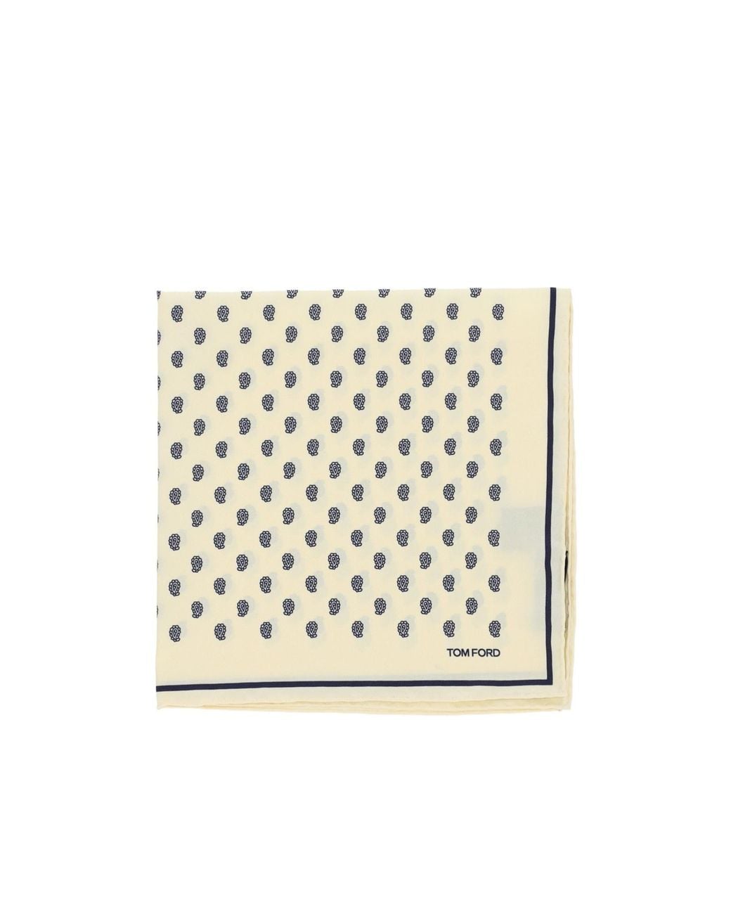 Tom Ford Natural Polka Dot Square Scarf for men