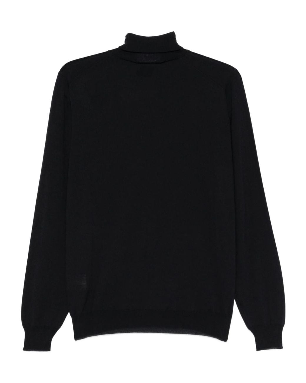 Lardini Black Turtleneck Wool Sweater for men
