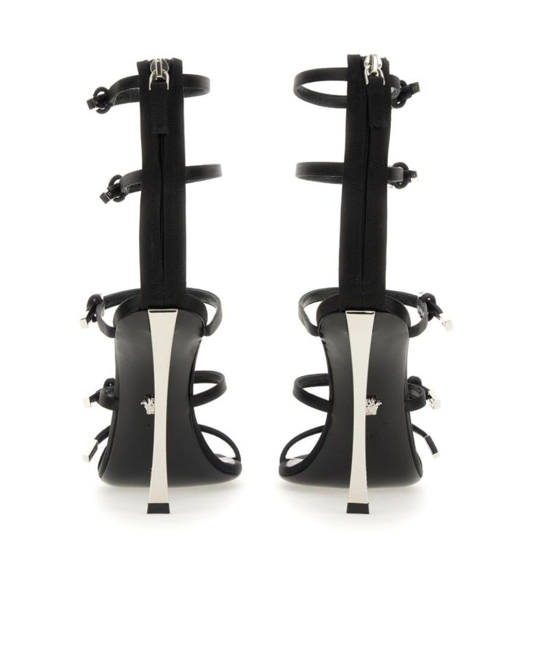 Versace White Pin-Point Buckle-Strap Fastened Sandals