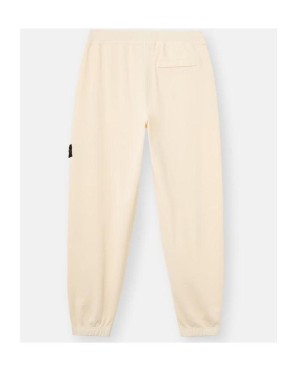 Stone Island Natural Loose-Fit Joggers With Pockets And Elasticated Cuffs for men