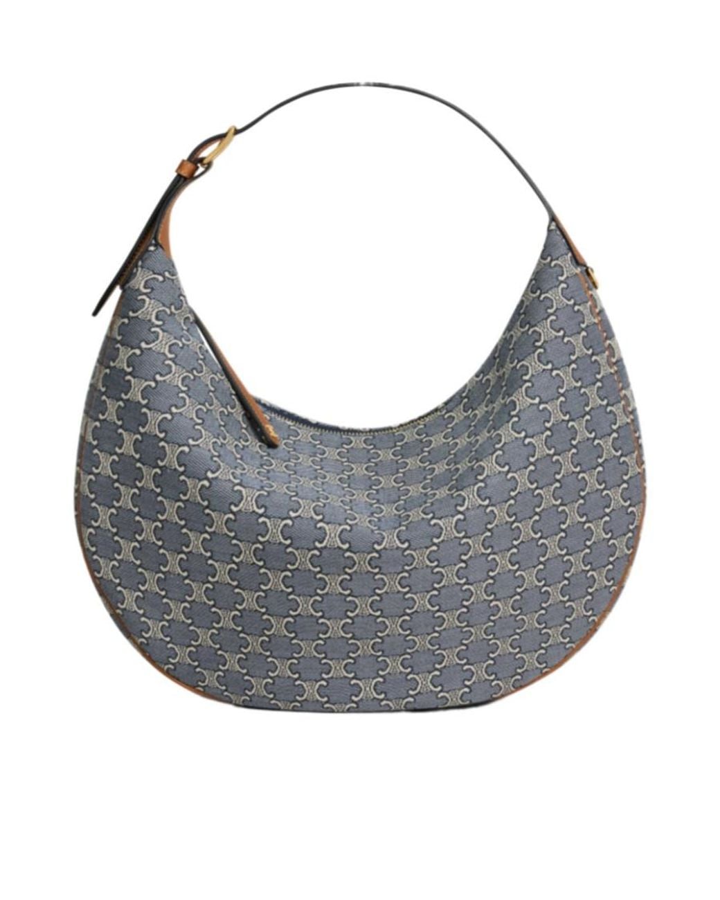 Céline Gray Lulu Large Triomphe Jacquard Tote Bag