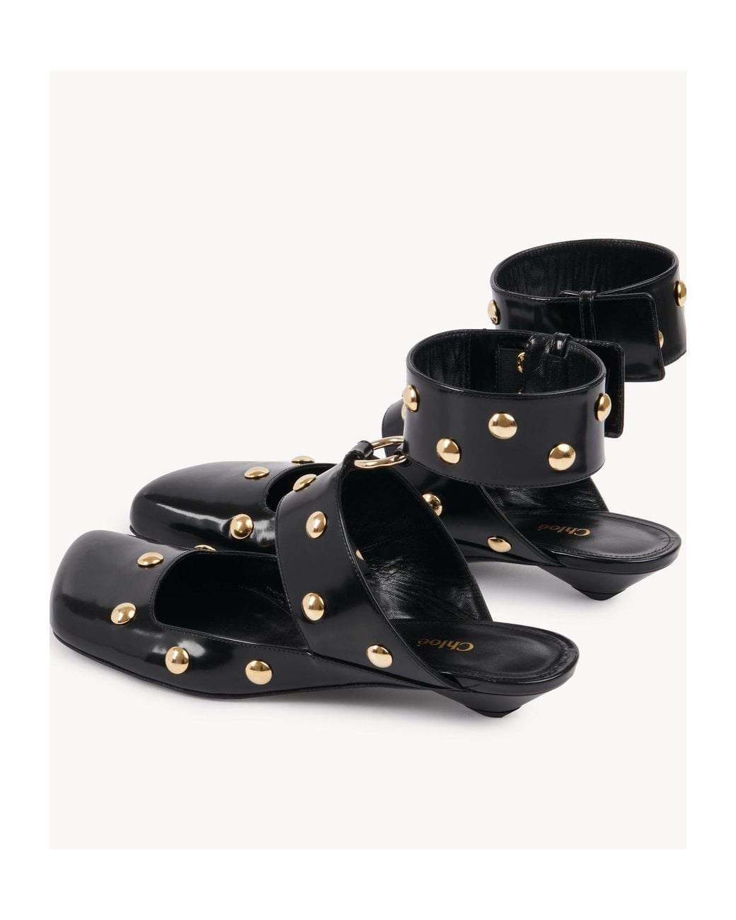 Chloé Black Chloé Jade Embellished Ballerinas