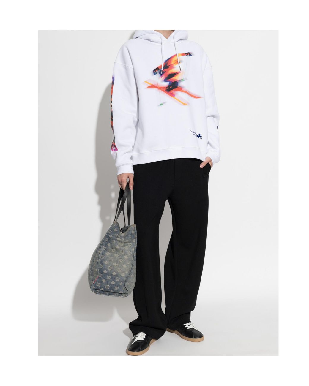 DSquared² Black Logo Relaxed Sweatpants for men