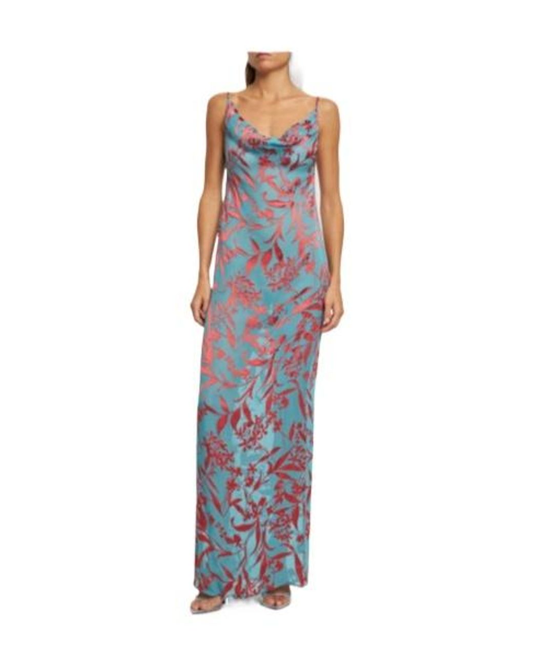 Magda Butrym Blue Chiffon Dress